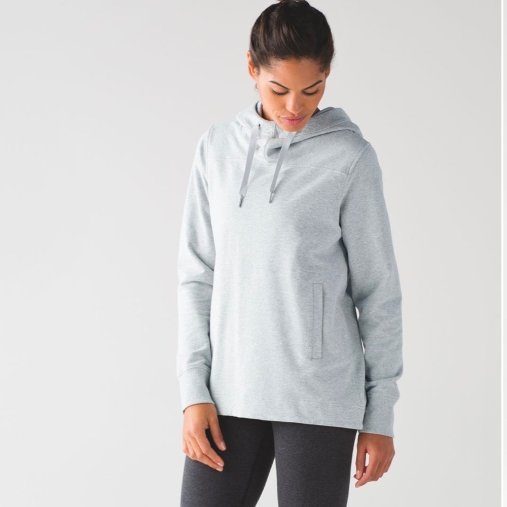 Lululemon Split Pullover Heathered Light Grey / S… - image 4